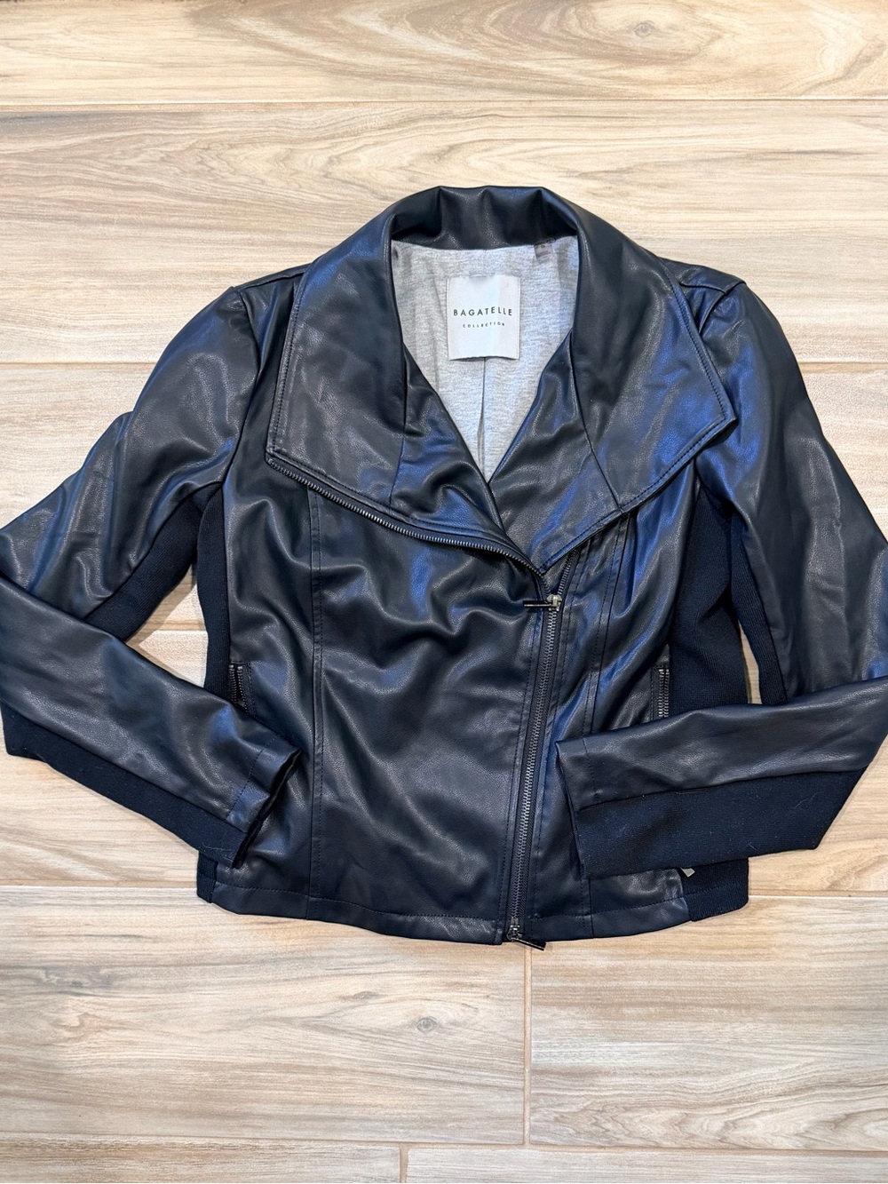 Black Faux Leather Jacket